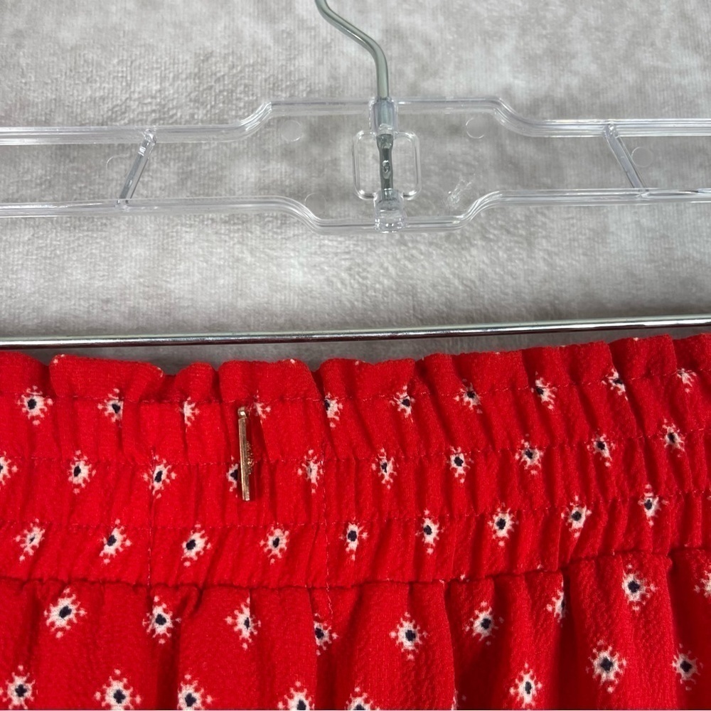 Misa Los Angeles Tania Ruffled Mini Skirt In Red Women's Size L - Picture 5 of 6
